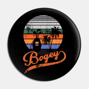 bogey of golf retro Pin