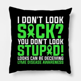 Lyme Disease Warrior Lyme Disease Awareness Sayings Pillow