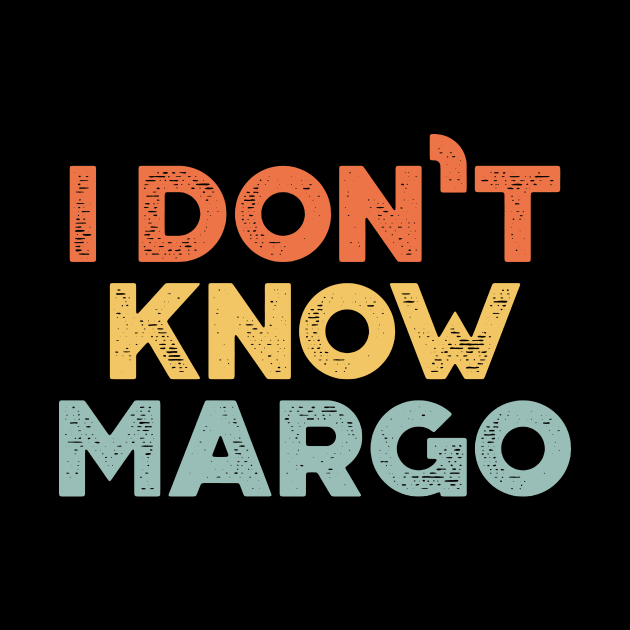 I Don't Know Margo Funny Christmas Vintage Retro (Sunset) by truffela