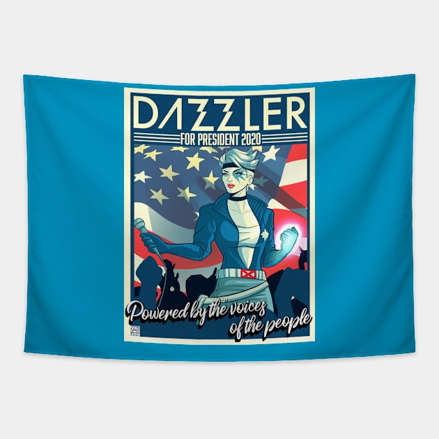 Dazzler for President Tapestry by sergetowers80