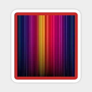 Colourful stripes pattern Magnet