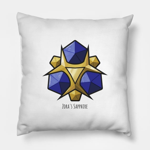 Zora's Sapphire Spiritual Stone Pillow by ilustraelleg