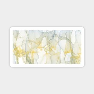 Yellow & White Design Magnet