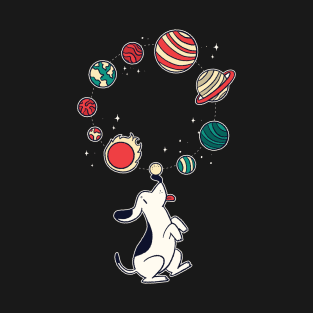 Dog and Planets T-Shirt