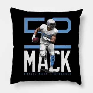 Khalil Mack Los Angeles C Bold Number Pillow