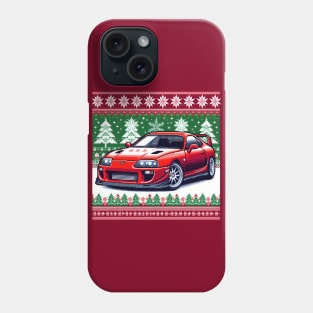 Ugly Christmas Sweater Toyota Supra Phone Case