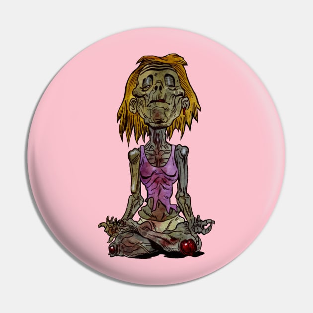 Every Day Zombies : Yoga Zombie Pin by rsacchetto