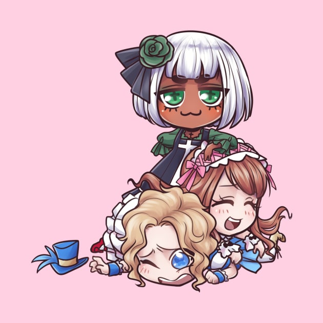 Harajuku girls Chibi by PookieEsukiro