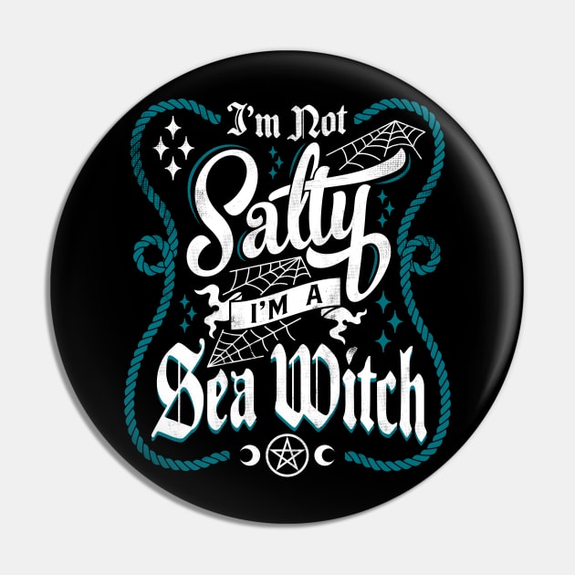 Salty Witch - Funny Goth Pin by Nemons