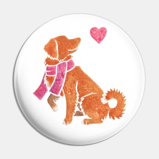 Watercolour Toller Pin