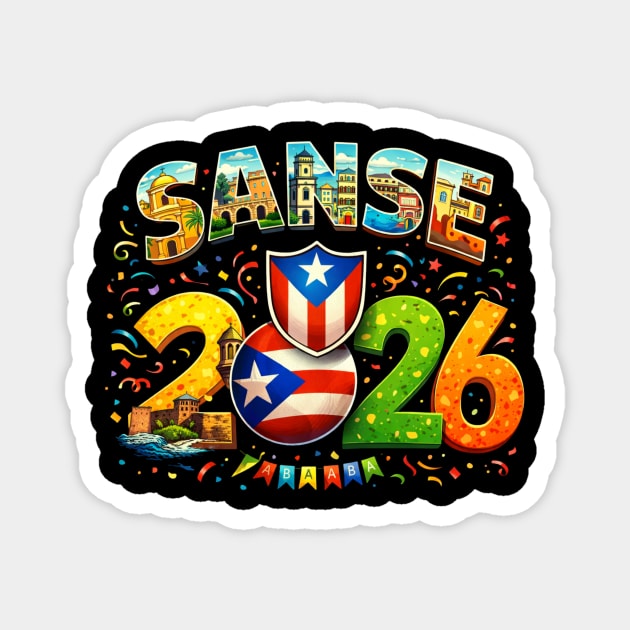Sanse 2026 A Recorrer Puerto Rico Magnet by ArtistTee ⭐⭐⭐⭐⭐