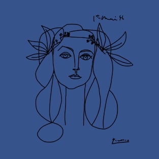 Picasso Woman (Francoise Gilot) Sketch 1 T-Shirt