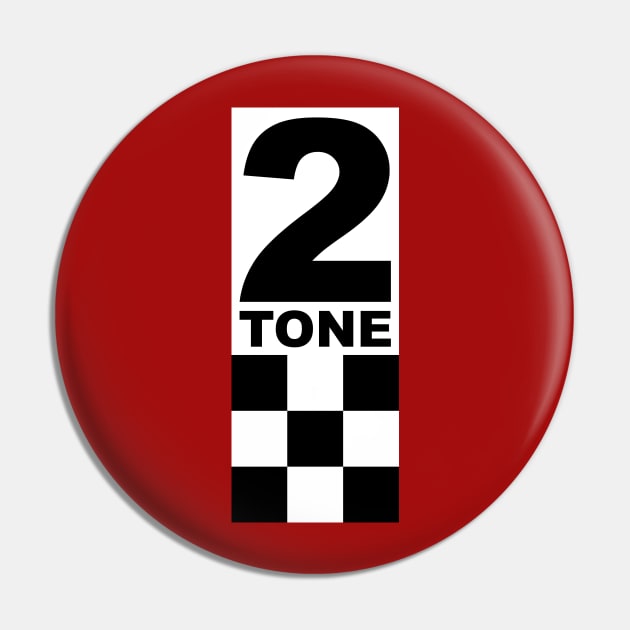 2 Tone SKA Pin by Skatee