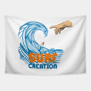 Surf Creation Michelangelo Big Blue Wave Tapestry