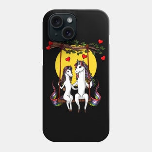 Cute Unicorn Couple Phone Case