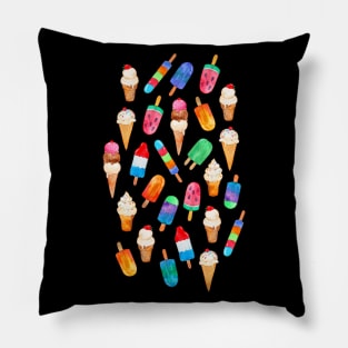 Summer Pops and Ice Cream Dreams Pillow