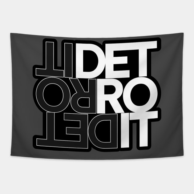 Detroit Building Block 2 Tapestry by Blasé Splee Design : Detroit