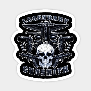 Legendary Gunsmith Skull Logo Military gift Magnet