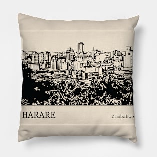 Harare Zimbabwe Pillow