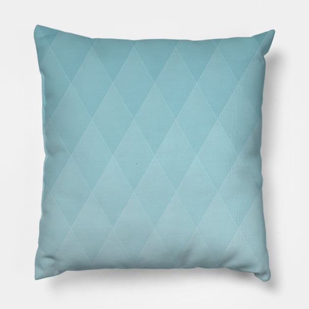 Diamond Pattern - Turquoise Pillow by TossedSweetTees