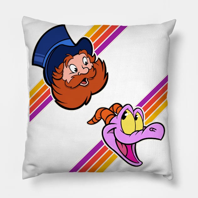 Happy Little purple dragon of imagination Pillow by EnglishGent