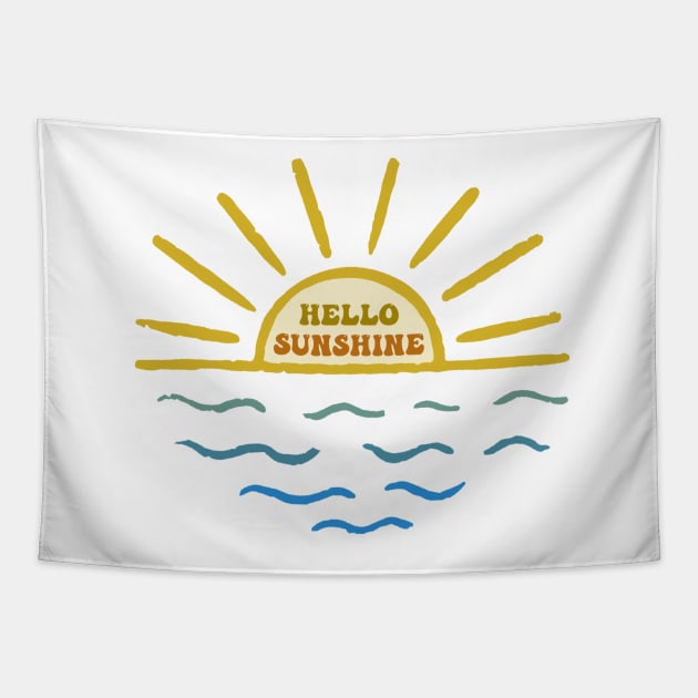 Hello Sunshine Tapestry by CityNoir