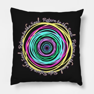 Return to the Soul,fluorescent color,arrow Pillow