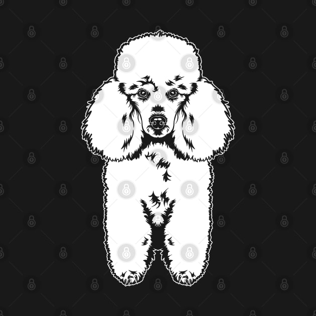 Cute Poodle Dog Sketch Dog Lover Gift For Men, Women & Kids by Art Like Wow Designs
