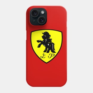 Cute Retro 80's Pony Cartoon Racing Car Funny Logo Parody Mashup Phone Case