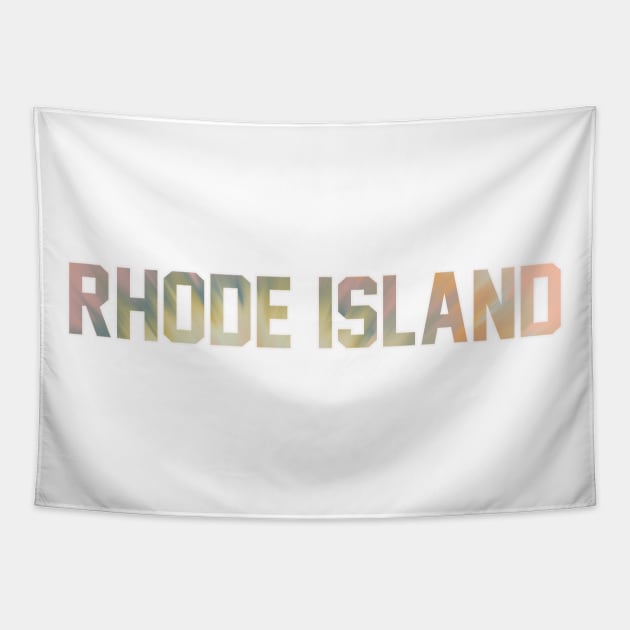 Rhode Island Tie dye Pastel Tapestry by maccm