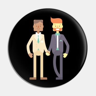 LGBT Couples Design - LGBT Men Couple Pin