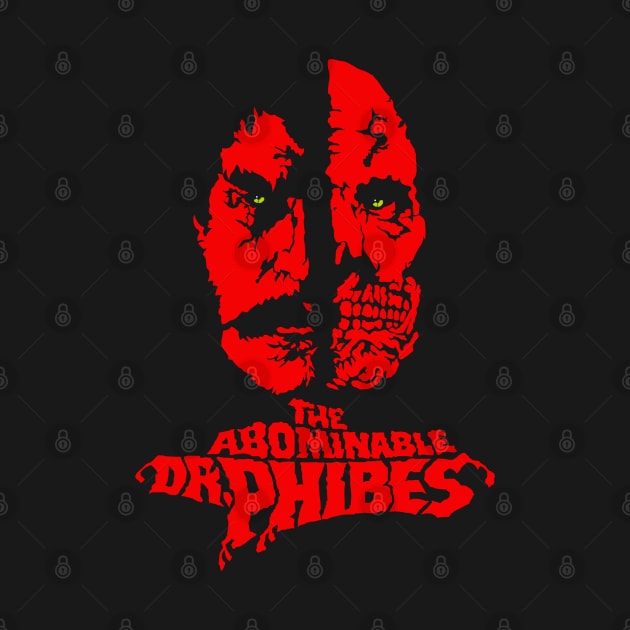 Vincent Price Dr Phibes Inspired Design by HellwoodOutfitters