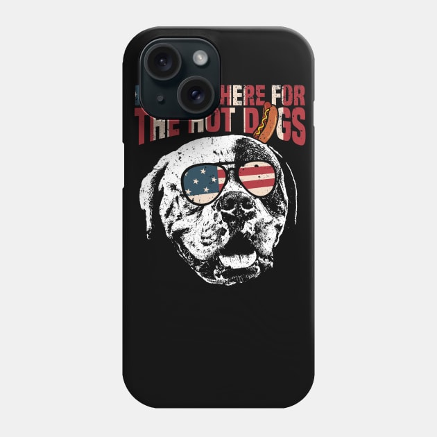 American Bulldog Shirt Funny 4th of July Phone Case by Madfido