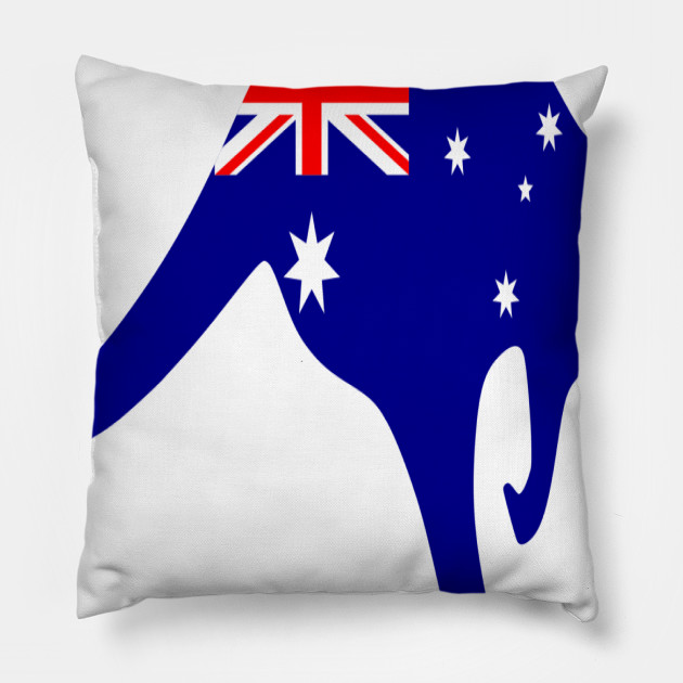 Australia Kangaroo Flag Australia Pillow Teepublic