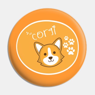 Adorable corgi Pin