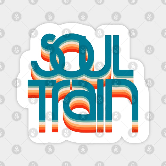 SOUL TRAIN VINTAGE COLOR Magnet by dwimuksin99