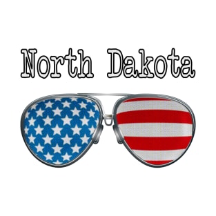 AMERICA PILOT GLASSES NORTH DAKOTA T-Shirt