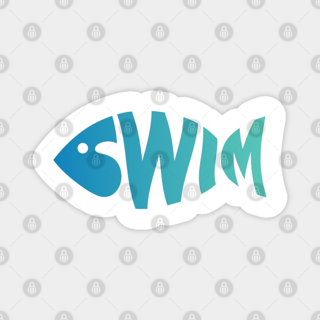 Swim Creative Fish Design Magnet by Swimarts