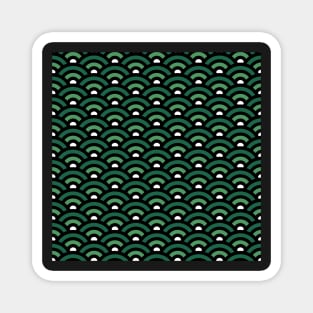 Seigaiha Green Pattern Magnet