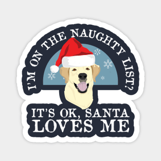 Funny Naughty Dog Puppy Lovers Labrador Breed Christmas Gift Magnet