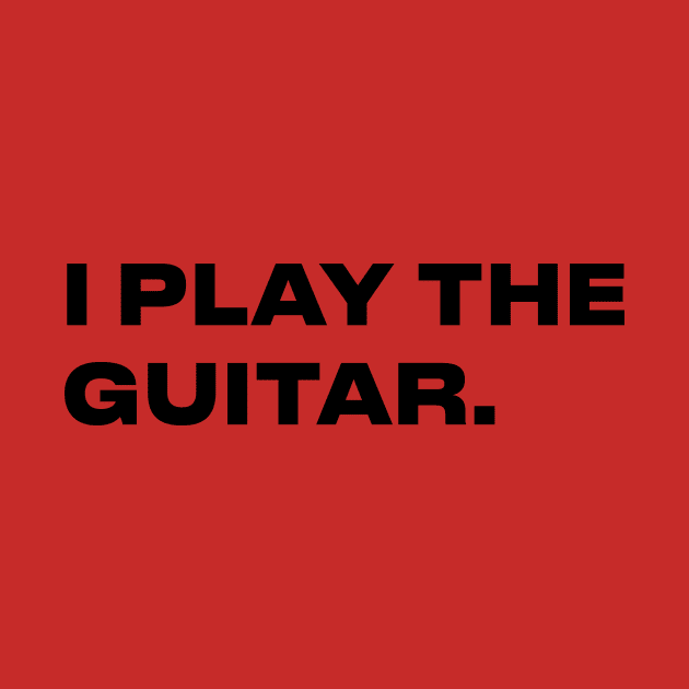 I PLAY THE GUITAR -TOM MORELLO by TSHIRT PLACE