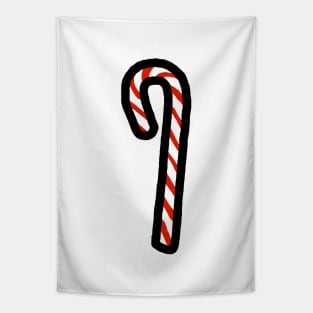 One Candy Cane for Christmas Tapestry