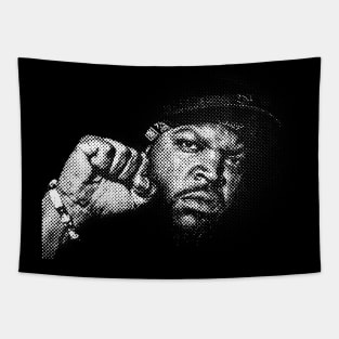 Ice Cube Halftone Tapestry