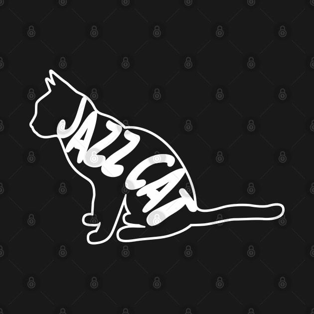 Jazz Cat Typographic Design by DankFutura