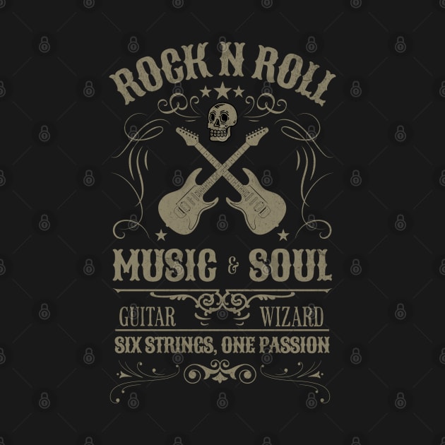 Rock N Roll Guitarist Music And Soul by Norse Magic