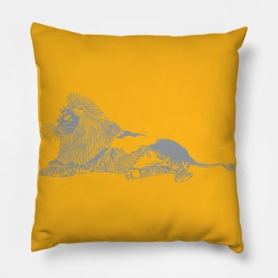 Li(on)e Art! Gray! Pillow