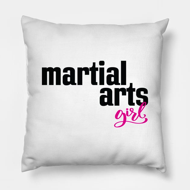 Martial Arts Girl Pillow by ProjectX23