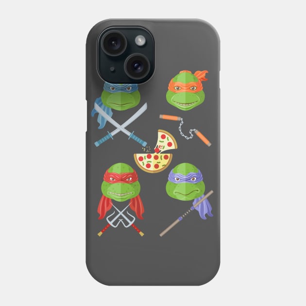 Teenage Mutant Ninja Turtles Phone Case by AJIllustrates