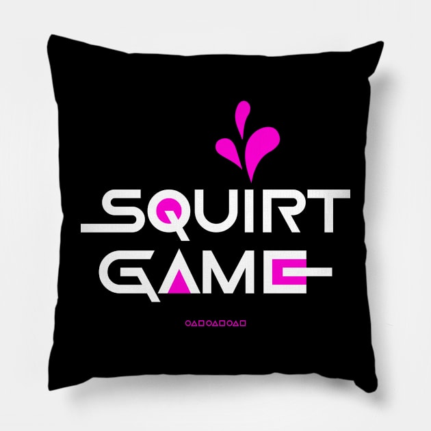 The Squirt Game Pillow by DesignDinamique