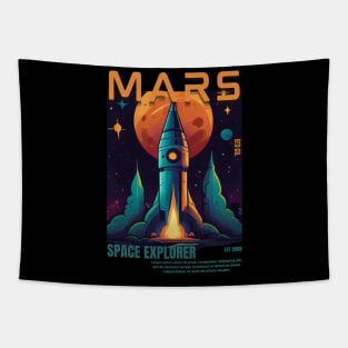 Mars - Space Explorer Tapestry